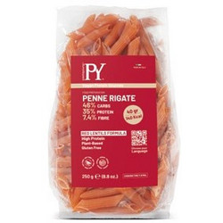PastaYoung Red Lentils (35% Protein) Penne Rigate - Πένες Ριγέ με Κόκκινη Φακή (250g)
