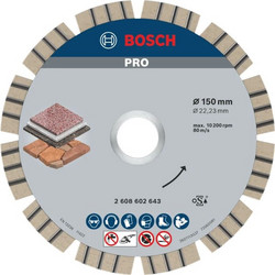 BOSCH ΔΙΑΜΑΝΤΟΔΙΣΚΟΣ PRO STONE 150 x 22,23 mm 2608602643