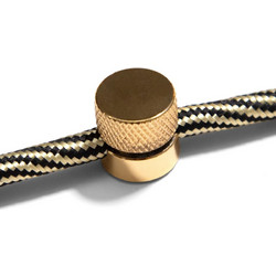 Creative Cables Μεταλλικό Στήριγμα Τοίχου Sare για υφασμάτινο Καλώδιο - σετ 2 τεμαχίων - Χρυσό - Creative Cables - FCM01GOx2