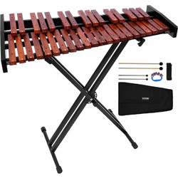 Ξυλόφωνο VEVOR Glockenspiel, 37 Νότες, Ξύλινο Επαγγελματικό Κρουστό Όργανο Ξυλόφωνου, με Βάση Ρυθμιζόμενου Ύψους, 4 Σφυριά, Τσάντα Μεταφοράς, Κιτ Μουσικών Οργάνων για Αρχάριους για Ενήλικες και Παιδιά