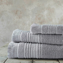 Πετσέτα Allora Grey Nima Χεριών 30x50cm 100% Βαμβάκι