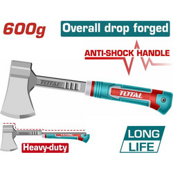 Τσεκούρι TOTAL Πλαστική Λαβή 600gr Επαγγελματικό (THAX061600L )