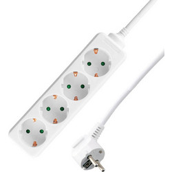 Πολύπριζα 4θ 16A 1M,3g1 λευκό LS-4W LIME