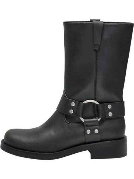 ΠΑΠΟΥΤΣΙ ONLY BAX-1 PU BIKER BOOT BLACK