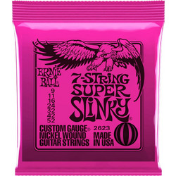 Ernie Ball 2623 Σετ 7 Χορδές Ηλεκτρικής Κιθάρας Nickel Plated Steel 9-52"