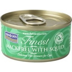 Fish4Cats Macherel & Squid 70gr