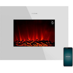 Cecotec Ready Warm 2690 Curved Flames Connected White Ηλεκτρικό Τζάκι Τοίχου 2000W Μ66xΥ52xΒ14.5cm CEC-05828