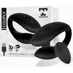 Tardenoche Unobody Couple Toy Διπλός Δονητής για Ζευγάρια με Τηλεχειριστήριο Μαύρος
