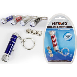 Arcas 3 Φακός Μπρελόκ Μπαταρίας Led