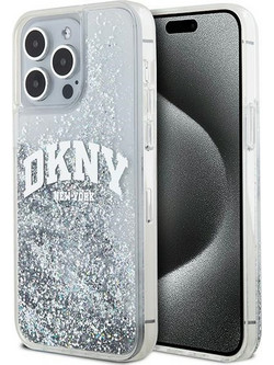 Etui DKNY Liquid Glitter Big Logo na iPhone 15 Pro Max - biale