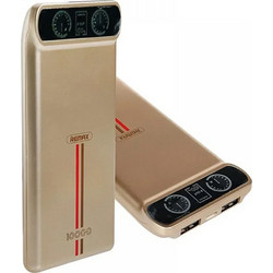 Remax RPP-18 Power Bank 10000mAh 60W με 2 Θύρες USB-A Gold