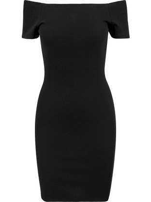 Urban Classics Mini Καλοκαιρινό Βραδινό Φόρεμα Μαύρο TB1501
