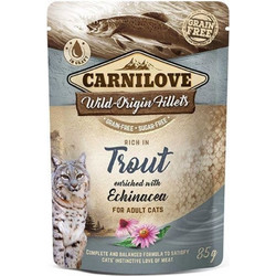 Carnilove Adult Wild Origin Fillets Grain Free with Trout & Echinacea 85gr