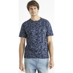 Celio T-shirt Bedark - NAVY