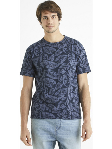 Celio T-shirt Bedark - NAVY