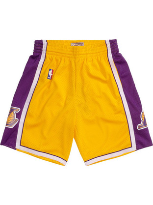 Mitchell & Ness Swingman La Lakers Αθλητική Ανδρική Βερμούδα Πορτοκαλί SMSHCP19075-LAL