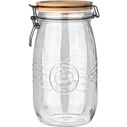 Δοχείο αποθήκευσης Estia Allure γυάλινο 1500ml με κλιπ καπάκι