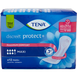 Tena Discreet Maxi Σερβιέτες Ακράτειας 5.5 Σταγόνες 12τμχ