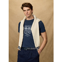 HACKETT T-SHIRT ΜΠΛΕ ΗΜ5000083 ΜΠΛΕ