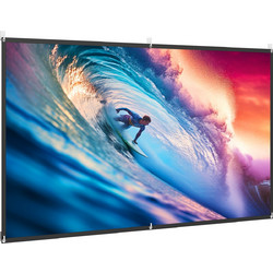 HOMCOM 001-025V00WT Οθόνη Προβολής Projector Τοίχου 16:9 227x125cm / 100"