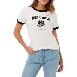 KAFFE Λευκό T-shirt με σχέδιο Olivia 10511186 110602