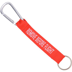 Μπρελόκ Υφασμάτινο με υφαντό κείμενο remove before flight