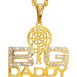 Αποκριάτικo Κολιε Χρυσο Big Daddy 65εκ