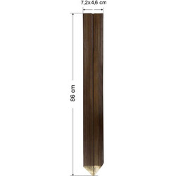 Σετ 10 τμχ πάσσαλοι δοκός 50111 7.2X4.6X86 cm με μύτη-Tesias Group