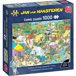 Puzzle Jumbo Jan Van Haasteren Camping In The Forest 1000 Κομμάτια