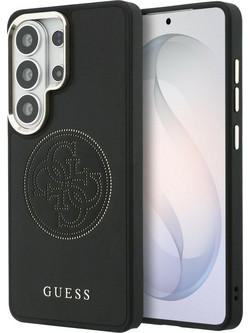 Guess Perforated Logo MagSafe Back Cover Black (Samsung Galaxy S26 Ultra)