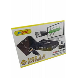 Andowl Q-U101 USB Hub 2.0 USB-A με 5 Θύρες USB-A / Ethernet