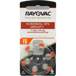 Rayovac Proline Advanced 13 6τμχ