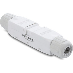 DELOCK σύνδεσμος LSA 91126, CAT 6A unshielded, tool-free, λευκός