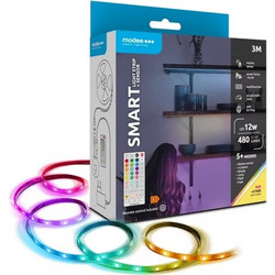 Modee Smart Ταινία LED με Τηλεχειριστήριο & Αισθητήρα 12W IP20 2700K RGB 480lm 3m
