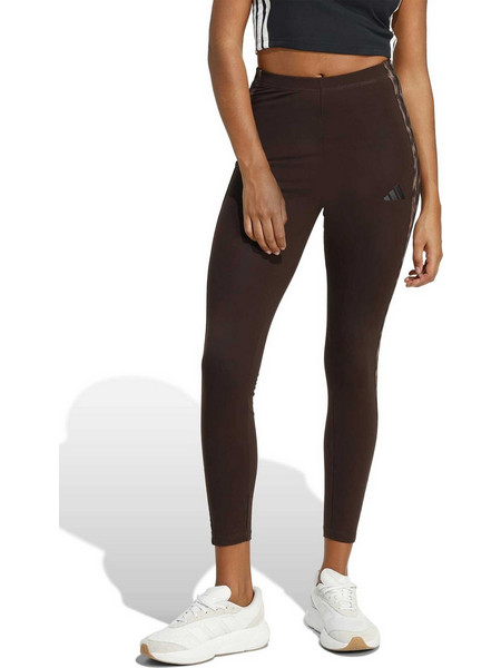 Adidas Sportswear All Over Print Γυναικείο Κολάν 7/8 Ψηλόμεσο Σοκολατί KA2793