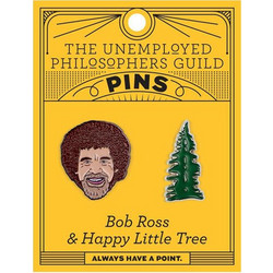 BOB ROSS & ΔΕΝΤΡΟ PINS