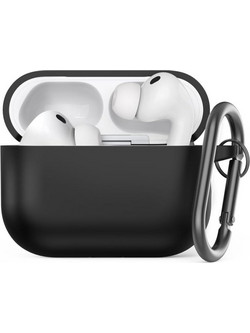 Θήκη Σιλικόνης AhaStyle WG184 Apple AirPods Pro 3 Premium με Γάντζο Μαύρο