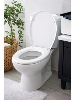 Stewe Home Καπάκι Λεκάνης Οβάλ Πλαστικό Λευκό STE-015284-P15284