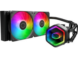 Cooler Master MasterLiquid 240L Core II Black Υδρόψυξη CPU 120mm ARGB για Socket 115x / 1200 / 1700 / 1851 / AM4 / AM5