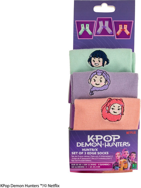 Cinereplicas Kpop Demon Hunters Socks Set Of 3 CR1626 EUR 30-40