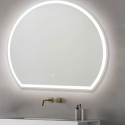 Kolossos Ovale Καθρέπτης Μπάνιου Led Αφής Μεταλλικός 878780