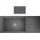 Crown Quadra Q-16 Ένθετος Νεροχύτης Γρανίτη Titanium 116x50cm