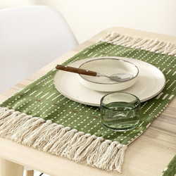 Σουπλά Alyo 32x44 Green-Beige Nima 100% Βαμβάκι