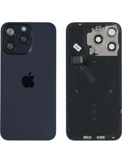 Γνήσιο Πίσω Γυαλί με NFC Flex/Flash & Camera lens για iPhone 15 Pro - Blue Titanium