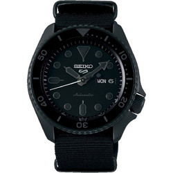 Seiko 5 Sports Ανδρικό Ρολόι Αυτόματο με Μαύρο Υφασμάτινο Λουράκι SRPD79K1