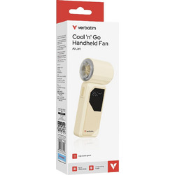 Verbatim Cool n Go Air Jet, επαναφορτιζόμενος ανεμιστήραςι χειρός 4000 mAh white silver(32341)
