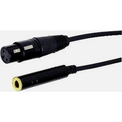 Επέκταση Μικροφώνου GBC 14.1703.06 6 m - XLR Θηλυκό σε 6.3 mm Θηλυκό & Επίχρυσο