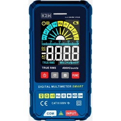 Ψηφιακό Πολύμετρο GBC KM-TBC2 Plus - True RMS, Έγχρωμο LCD Ανάλογη Μπάρα & Χωρητικότητα