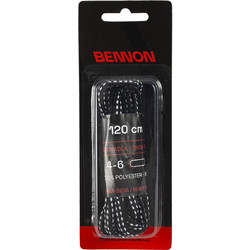 Κορδόνια παπουτσιών Bennon black-grey 120εκ