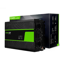 Green Cell Pure Sine Inverter Αυτοκινήτου Καθαρού Ημιτόνου 3000W για Μετατροπή 24V DC σε 230V AC με 1xUSB INV21